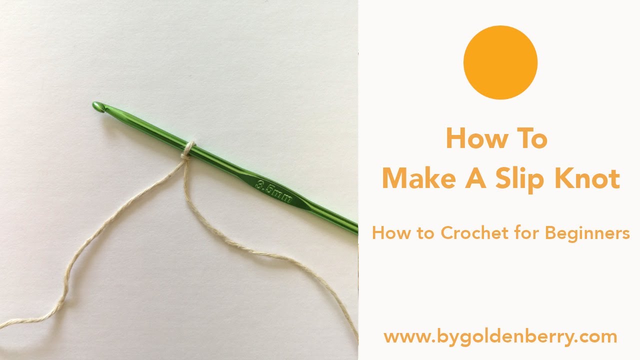 Video thumbnail for How to do a Slip Knot in Crochet | Crochet for Beginners - Tutorial Two