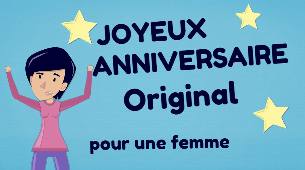 'Video thumbnail for Joyeux anniversaire femme Original'