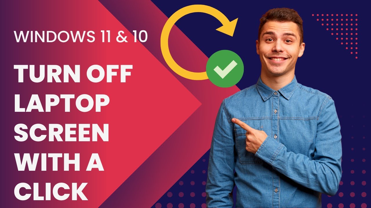 'Video thumbnail for Turn off Windows 11 or 10 Laptop Screen with a Click'