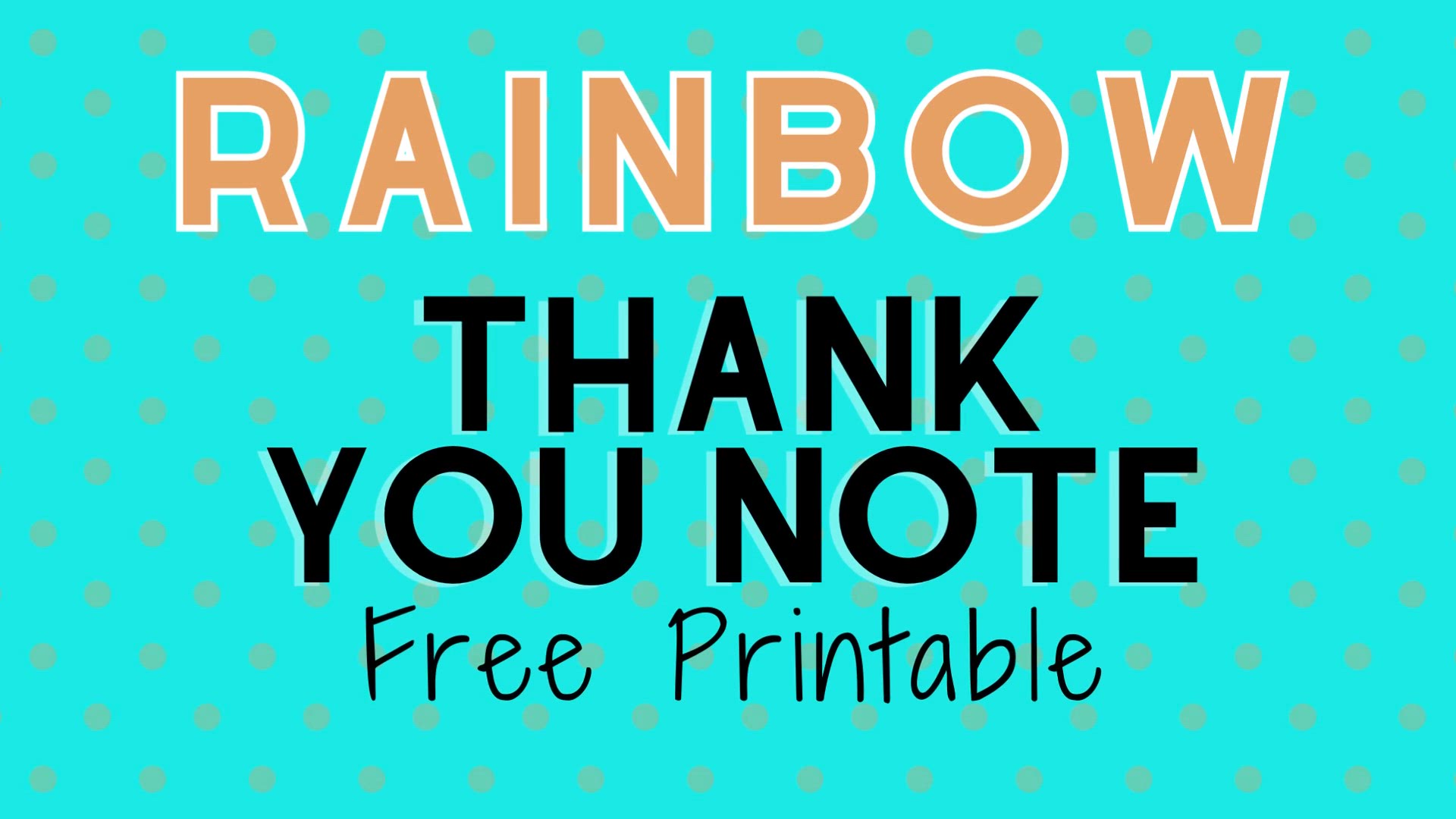 'Video thumbnail for rainbow thank you humix video'