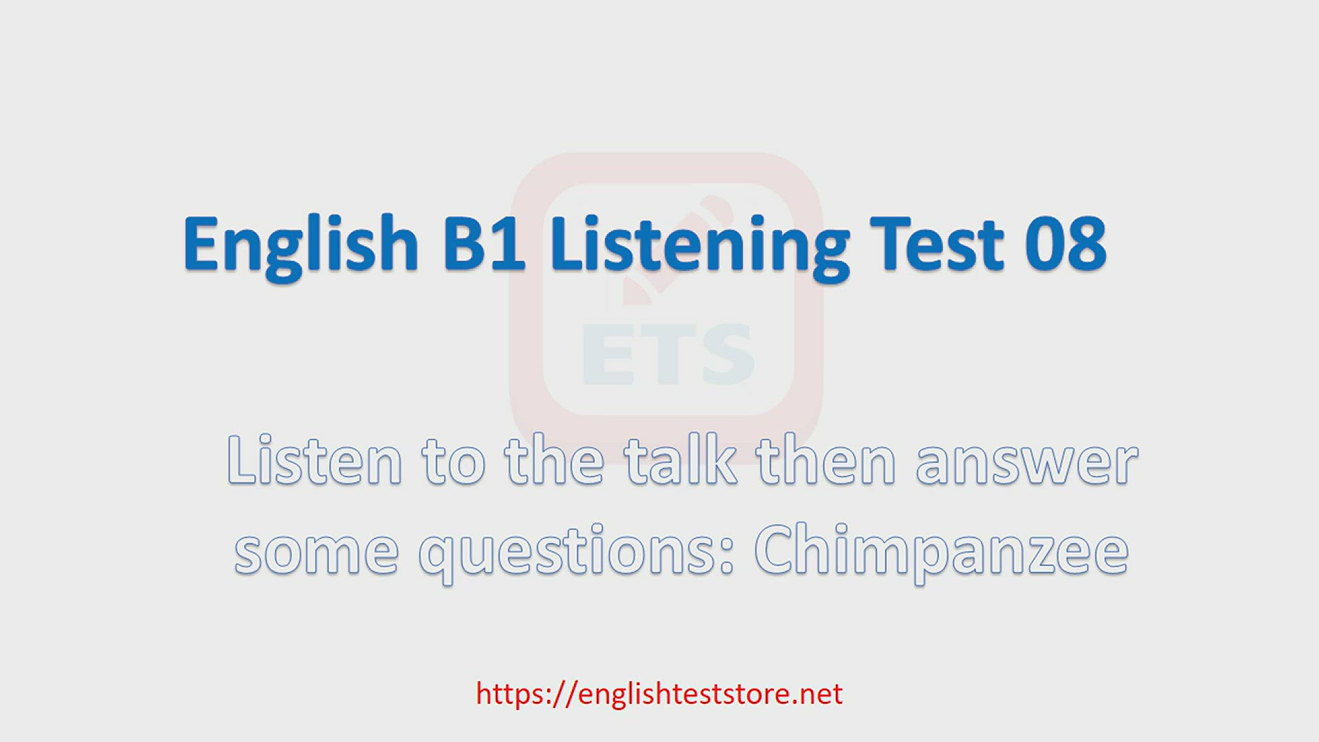 'Video thumbnail for English B1 Listening Practice Test 08'