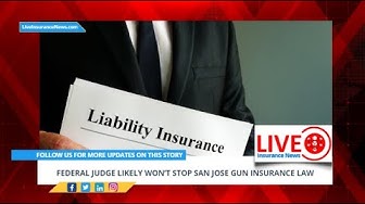 'Video thumbnail for Federal judge likely won’t stop San Jose gun insurance law'