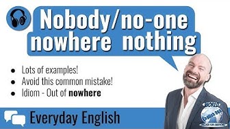 'Video thumbnail for Nothing Nobody Nowhere (English Grammar)'