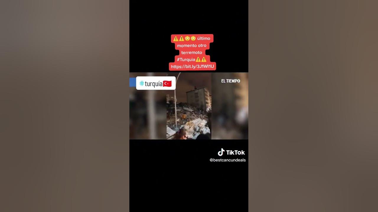 Video thumbnail for Estado de Alerta en #turquía #terremoto #earthquake 😥😱😱#short