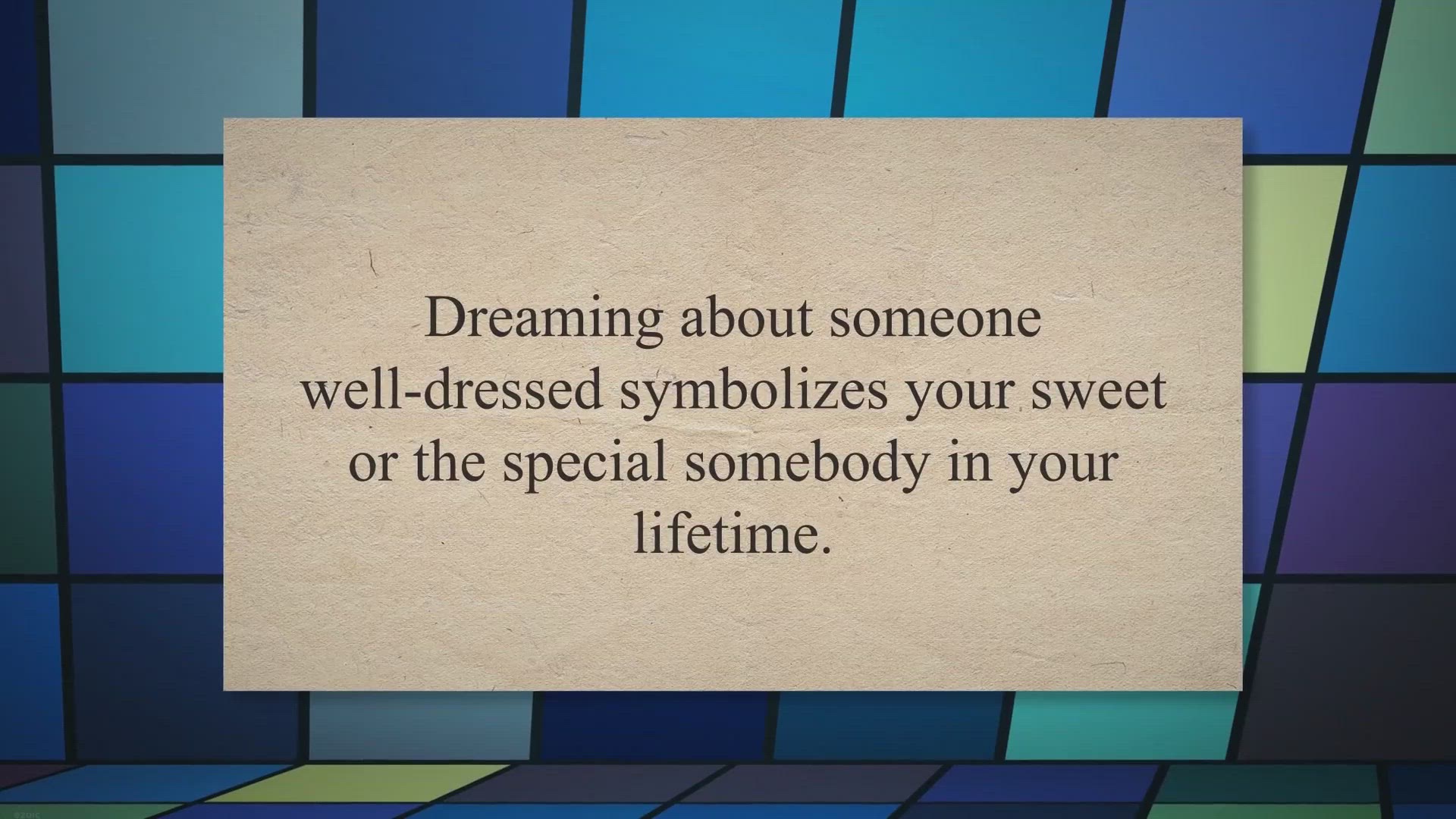 'Video thumbnail for Someone well dressed in a dream, meaning, interpretation, video'