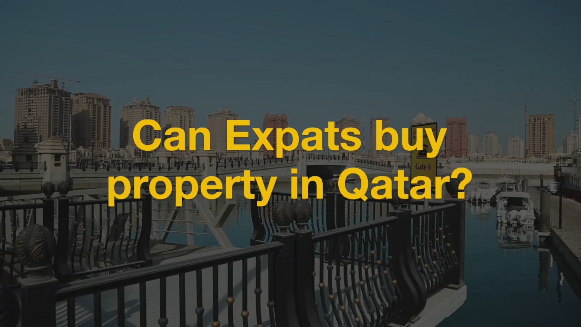 Video thumbnail for Can expats buy property in Qatar?