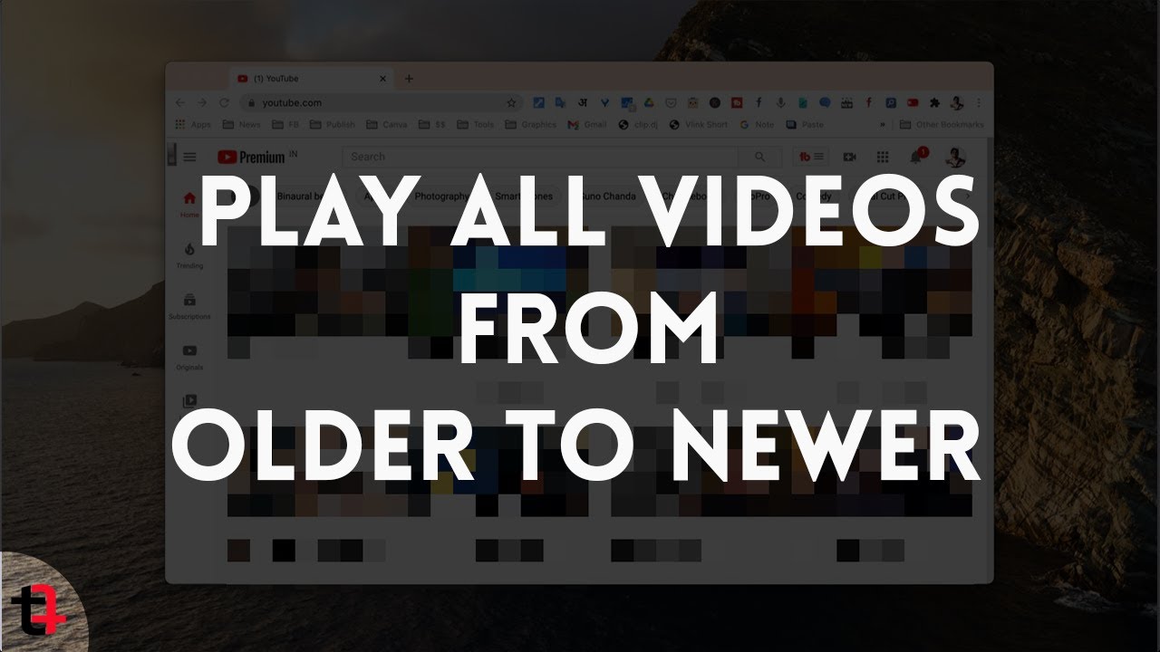 Video thumbnail for Binge Watch Videos from a Channel Back to Back from Old to New