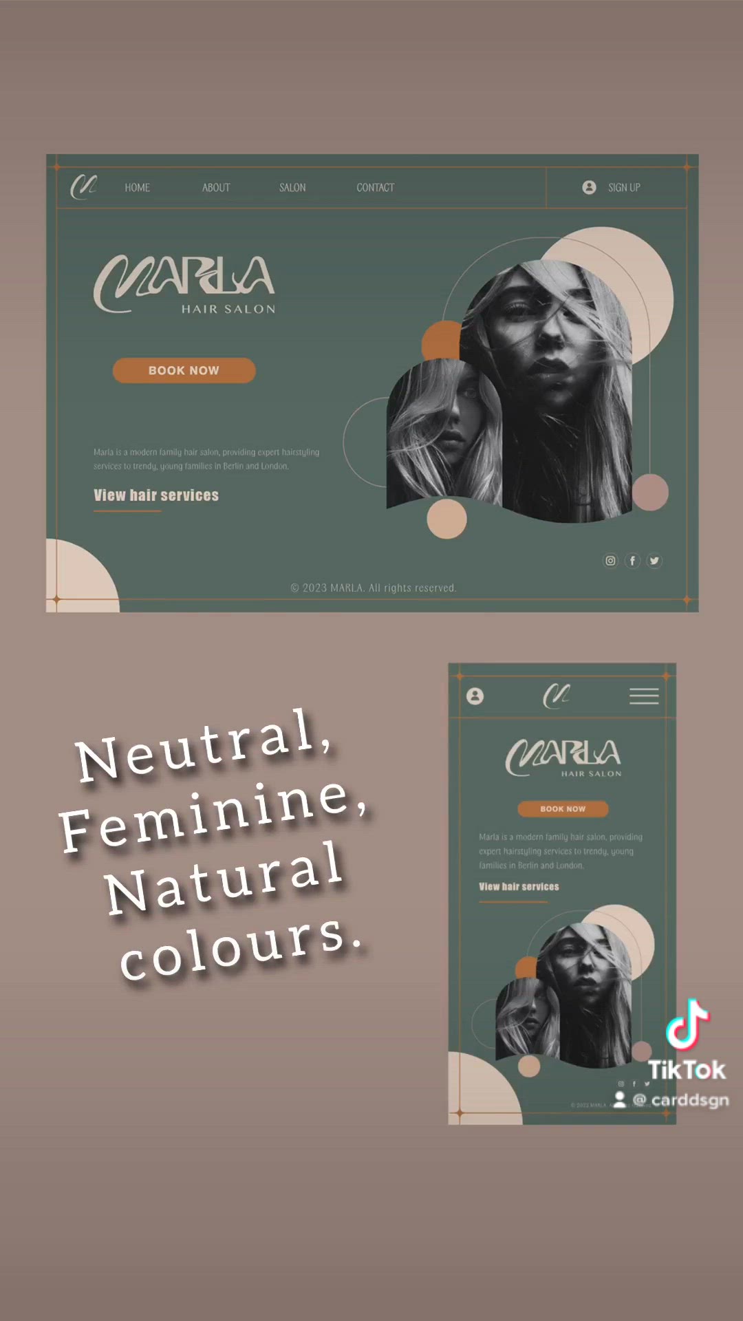 Video thumbnail for Marla Family Hair Salon Business Card