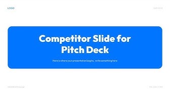 'Video thumbnail for Competitor Slide Pitch Deck for PowerPoint and Google Slides Free Download'