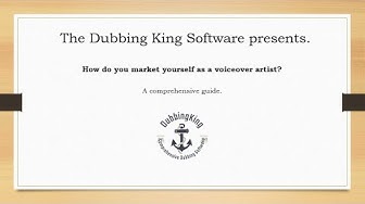 'Video thumbnail for How Do You Market Yourself As A Voice over Artist (Case Study)'