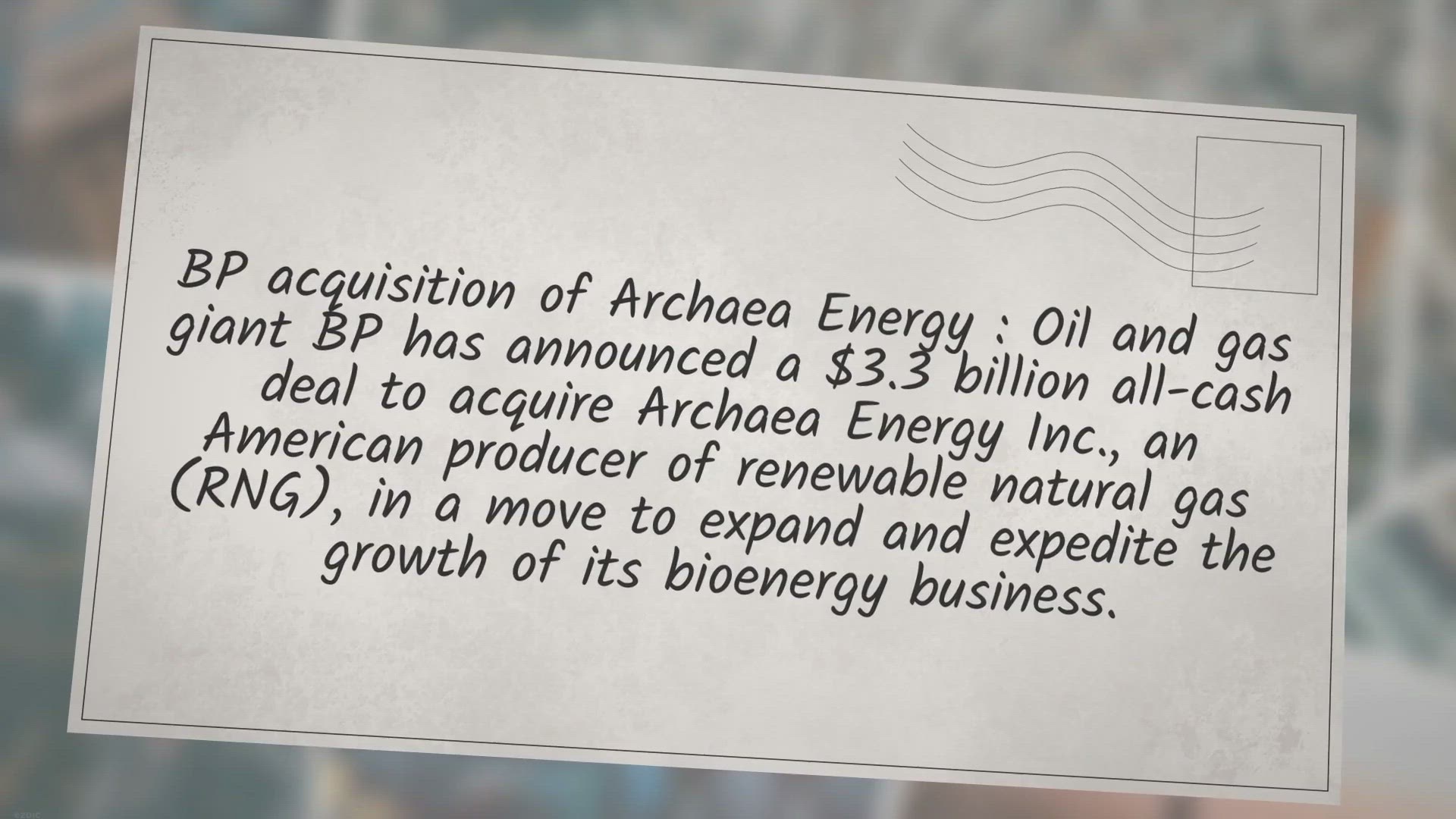 Video thumbnail for BP to acquire American RNG producer Archaea Energy for $3.3bn
