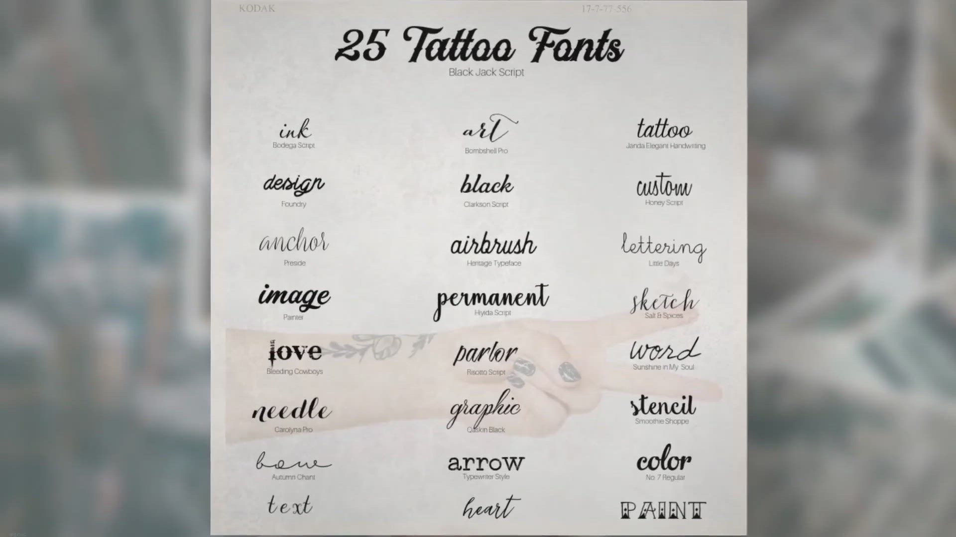 Video thumbnail for 25 FREE tattoo fonts for your next ink session • A Subtle Revelry