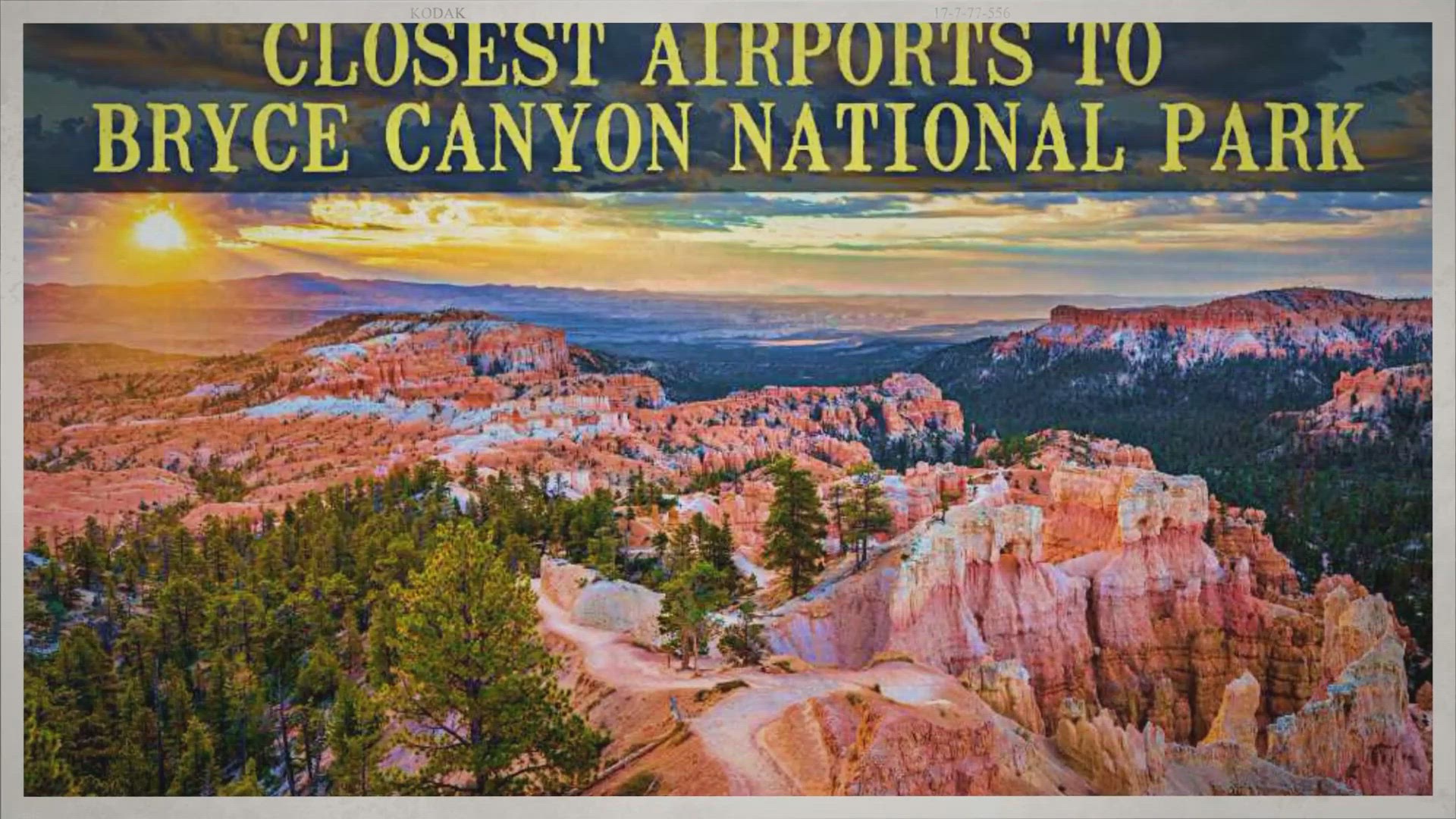 'Video thumbnail for What’s The Closest Airport To Bryce Canyon National Park, Utah?'