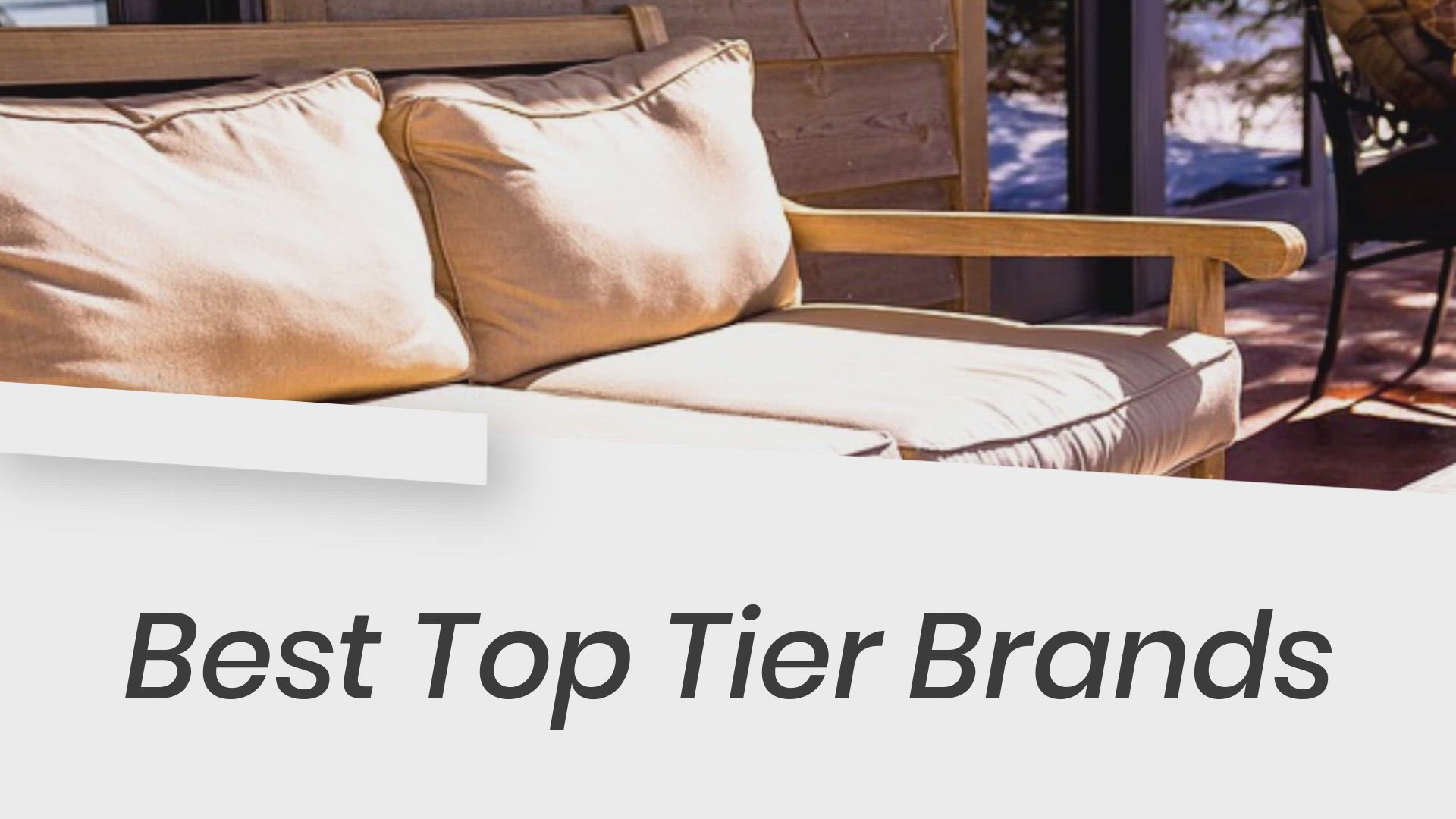 Video thumbnail for What are the Best Outdoor Furniture Brands