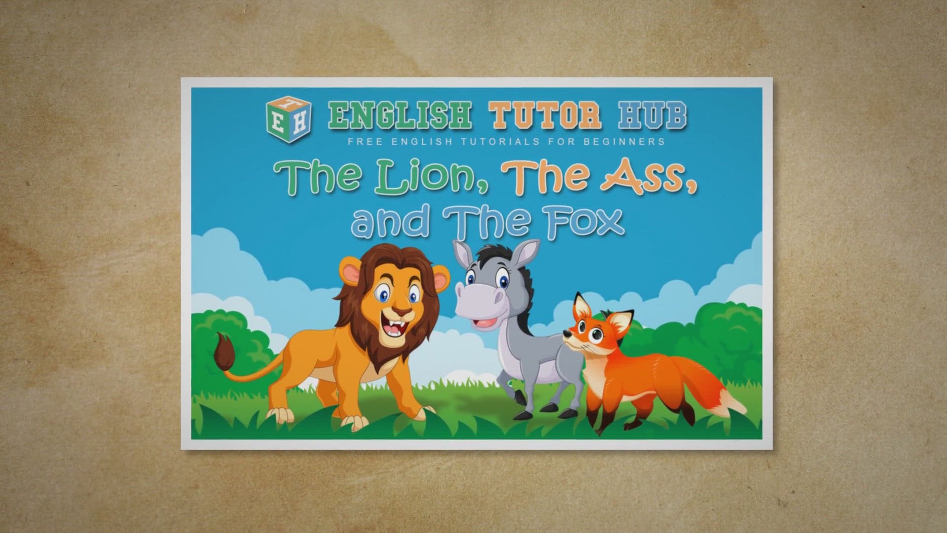 Video thumbnail for The Lion, the Ass, & the Fox Story Moral Lesson And Summary