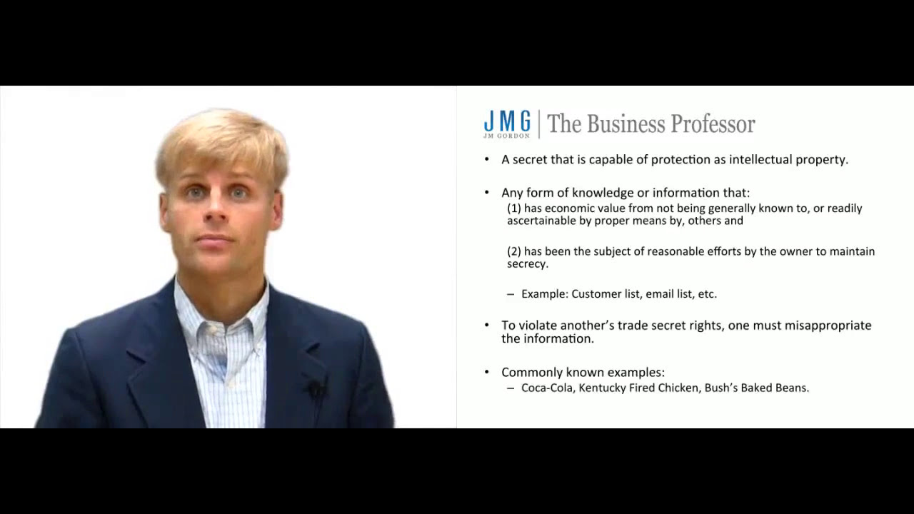 'Video thumbnail for What are Trade Secrets?'