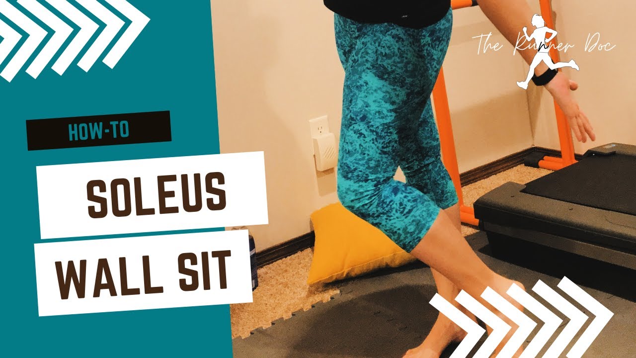 Video thumbnail for How to do a Soleus Wall Sit for Runners