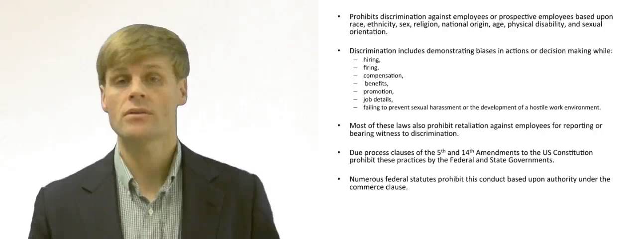 'Video thumbnail for What is Employment Discrimination?'