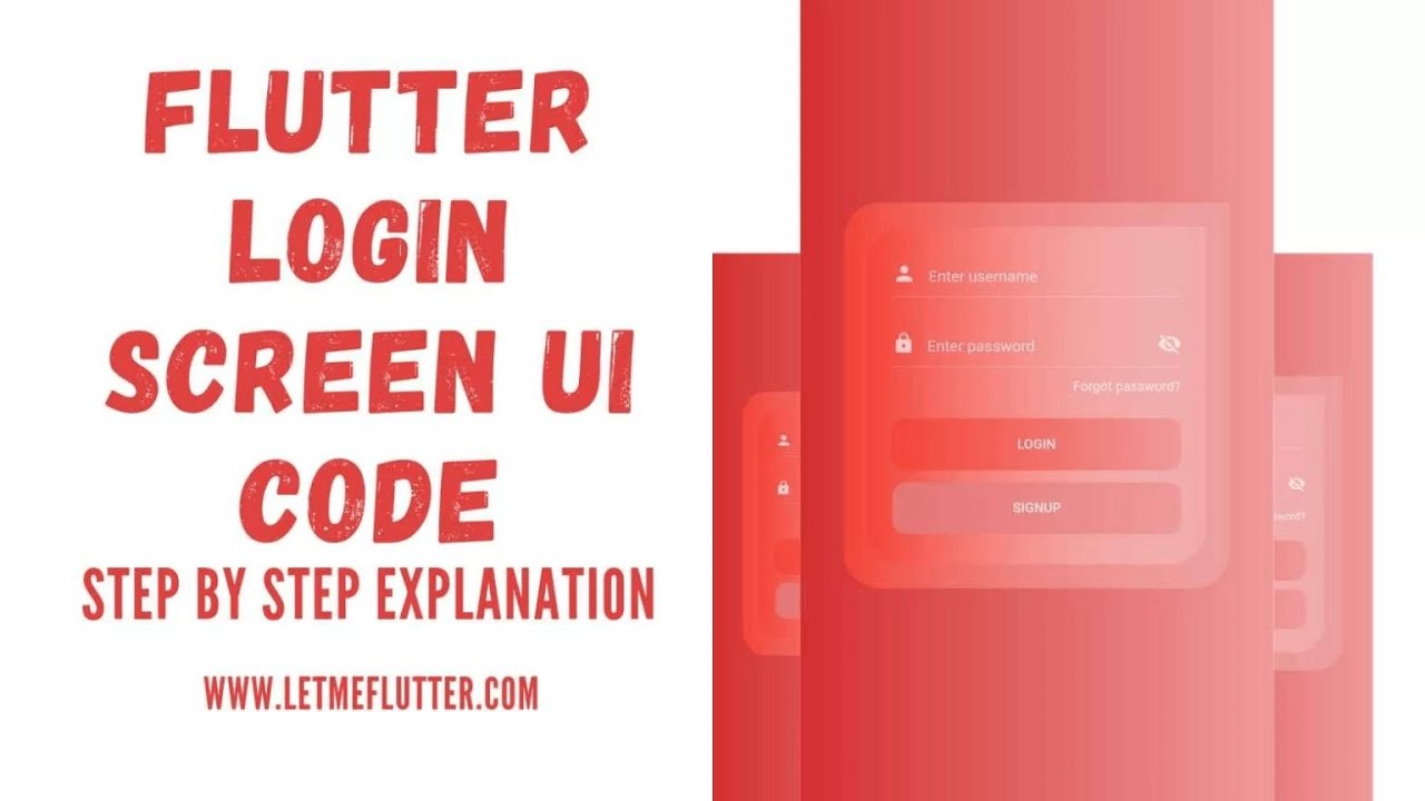 'Video thumbnail for Beautiful Flutter Login Page UI Design - Flutter Tutorial - Flutter Login template'