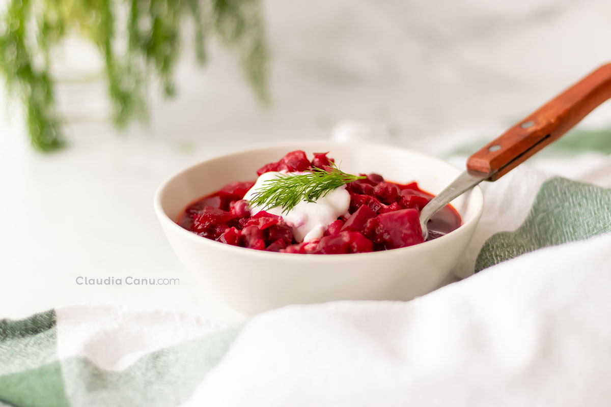 'Video thumbnail for Vegetarian Borscht With Chickpeas'