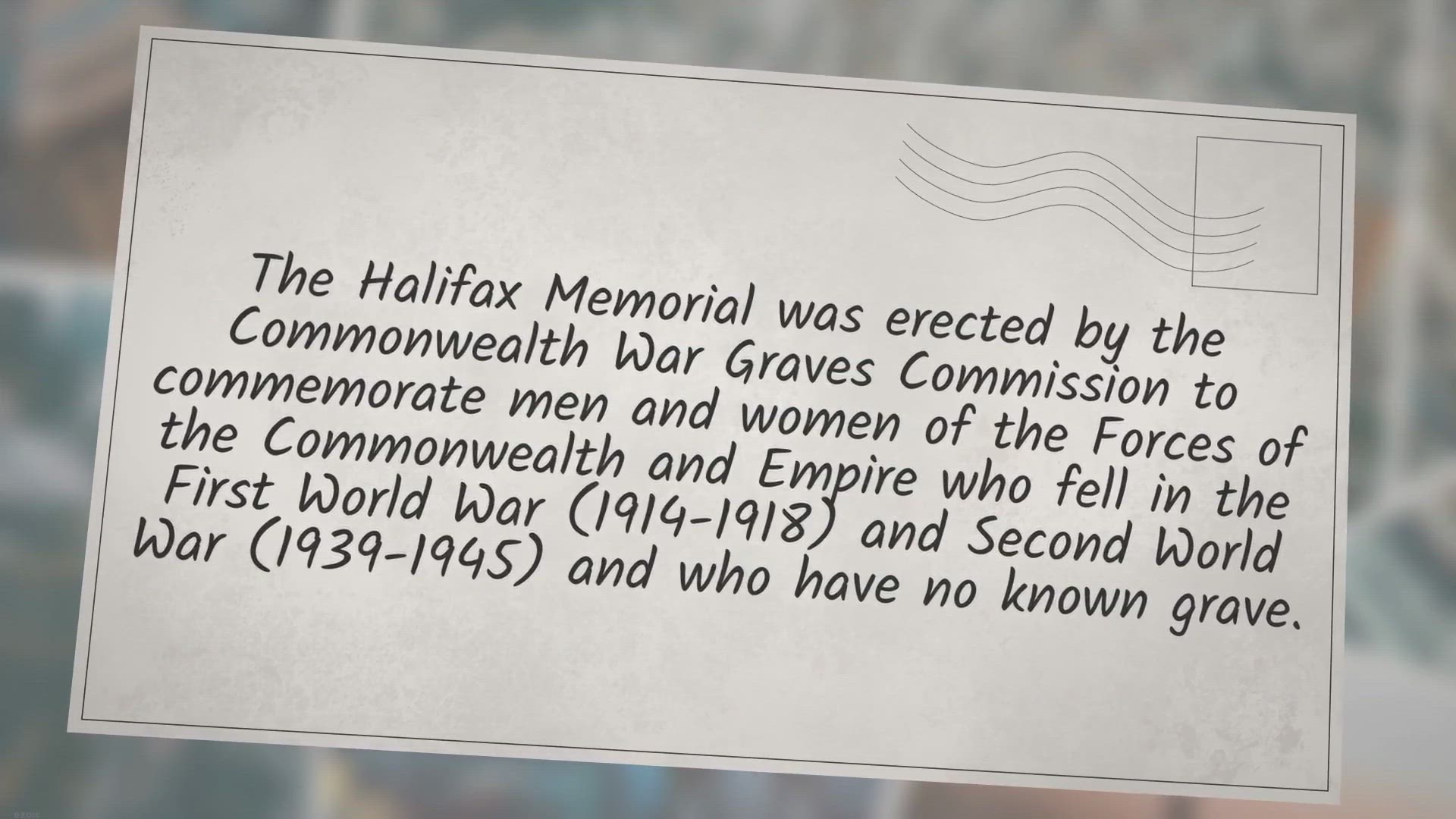 'Video thumbnail for The Halifax Memorial - Point Pleasant Park'