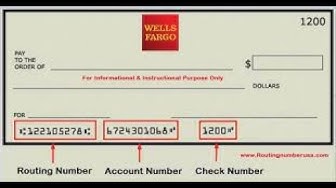 Video thumbnail for Wells Fargo routing number State wise List of All 58 States