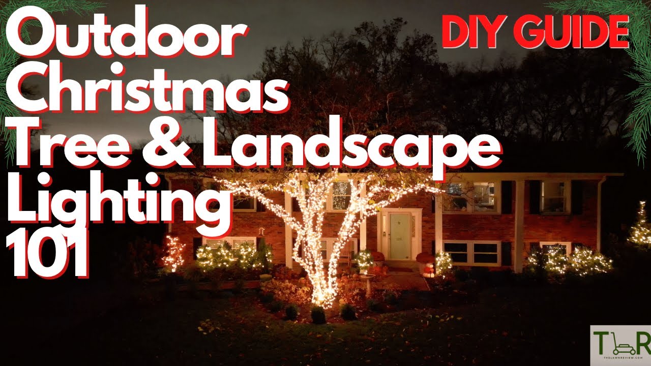 'Video thumbnail for How To Wrap Christmas Lights Around a Tree'