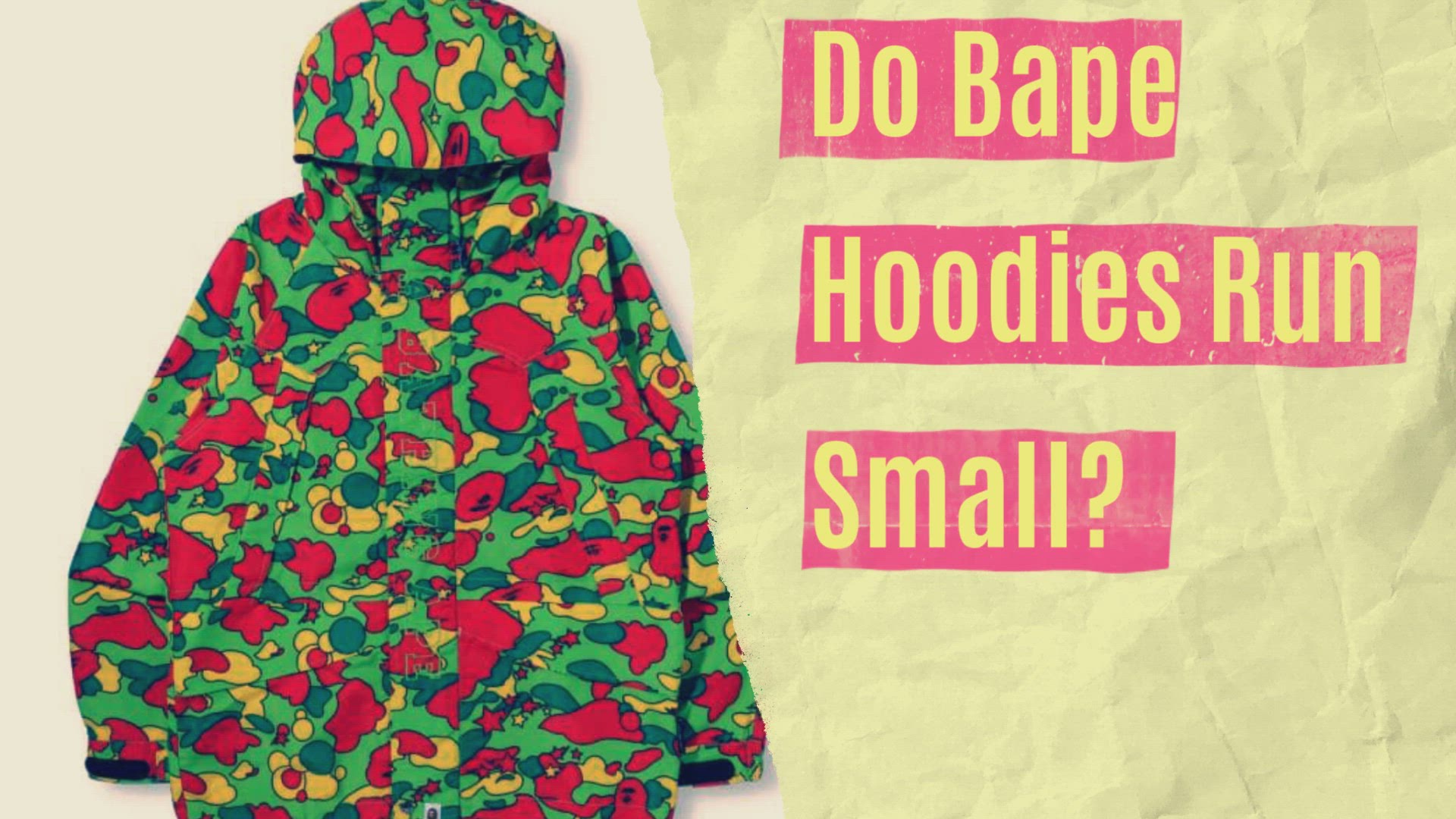 Video thumbnail for How Do Bape Hoodies Fit? Exact Answer