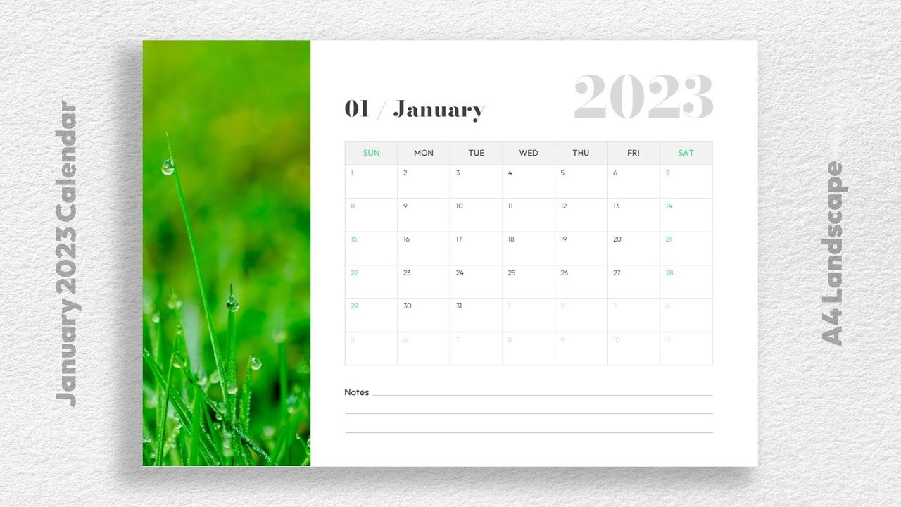 'Video thumbnail for January 2023 Printable Calendar Template Free Download'