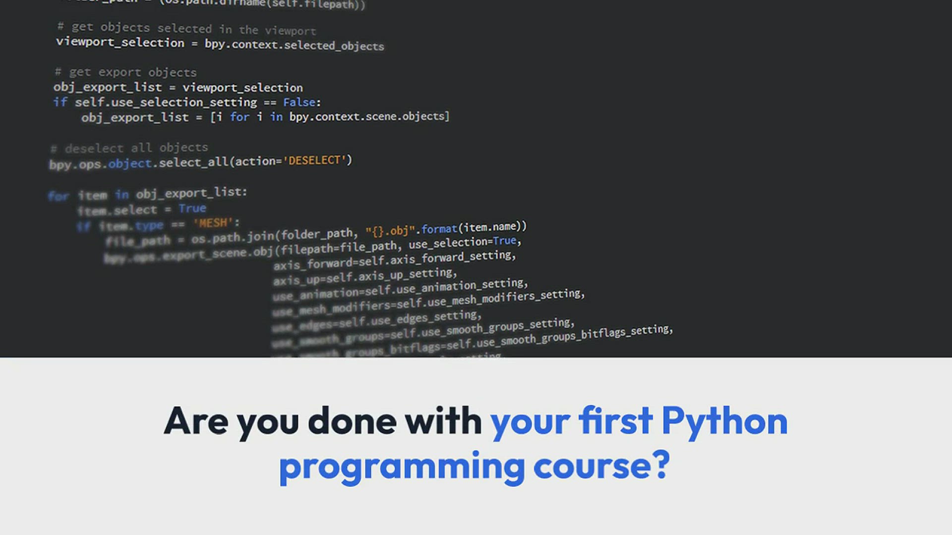 'Video thumbnail for 30 Python Projects For Beginners and Advanced Learners (2023)'