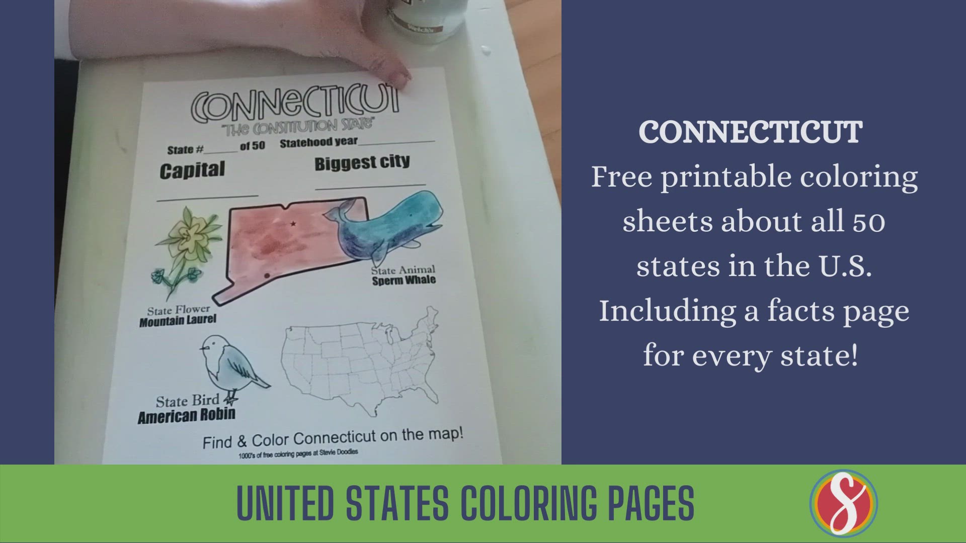 'Video thumbnail for Connecticut Facts Activity Page'