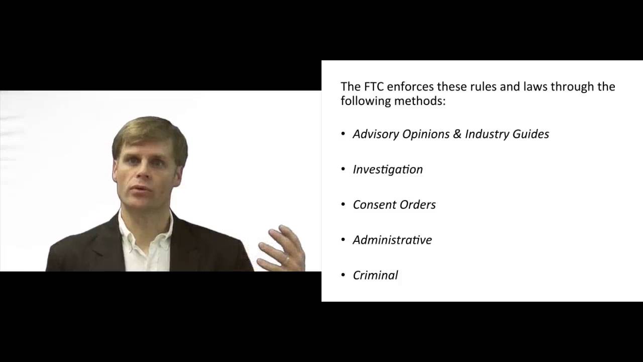 'Video thumbnail for FTC Regulatory Enforcement Procedures'