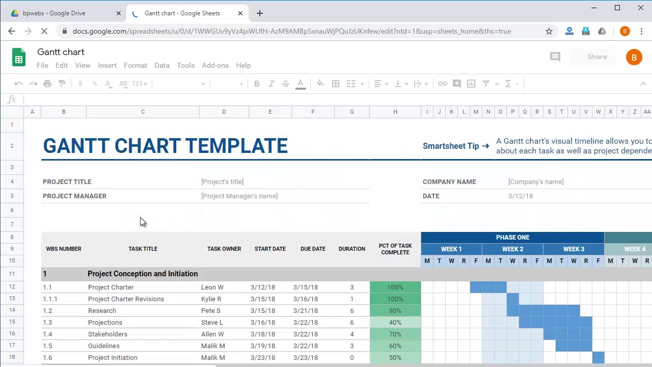 'Video thumbnail for Google Sheets for Project Management - Template Gallery'