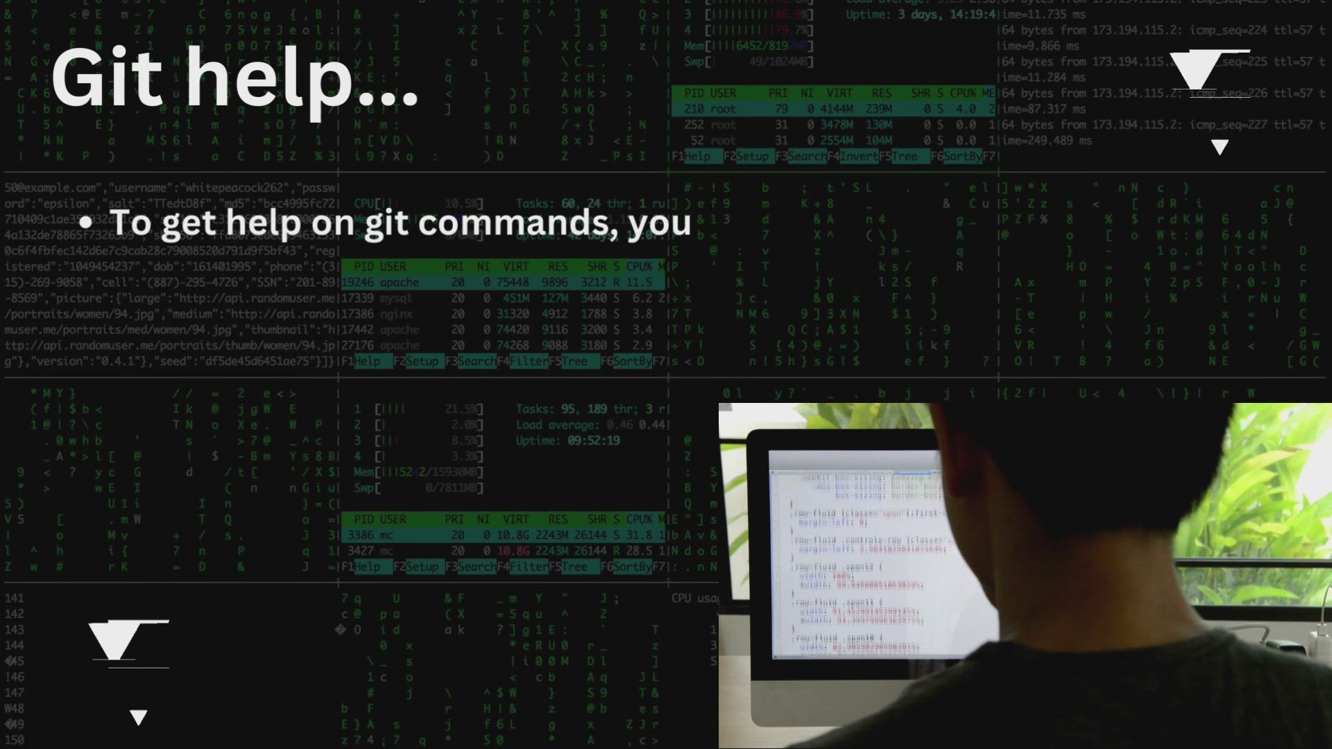 'Video thumbnail for Git Help command with examples'