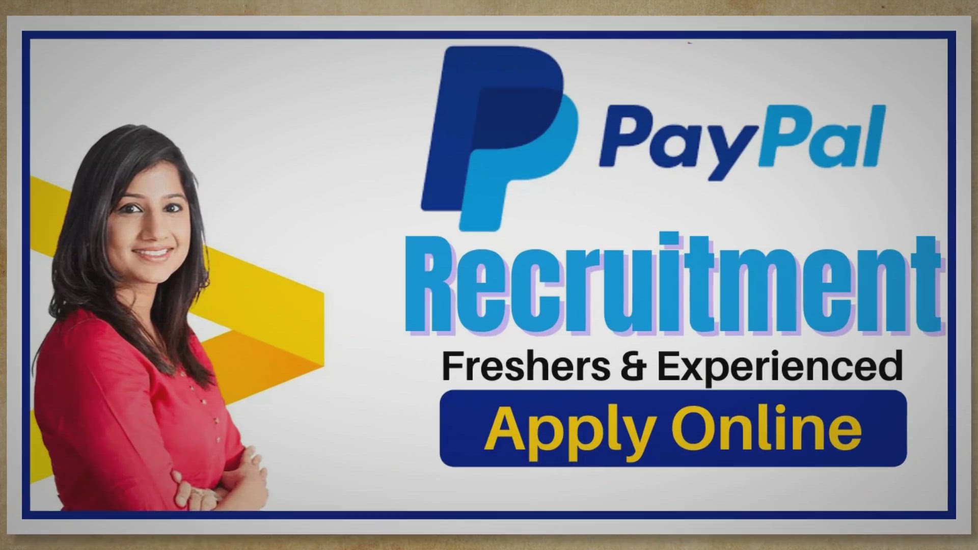 Video thumbnail for PayPal Recruitment 2023 | Freshers/ Exp. Candidates | Apply Now