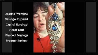 Video thumbnail for JoinMe Vintage Inspired Floral Leaf Pierced Earrings Product Review