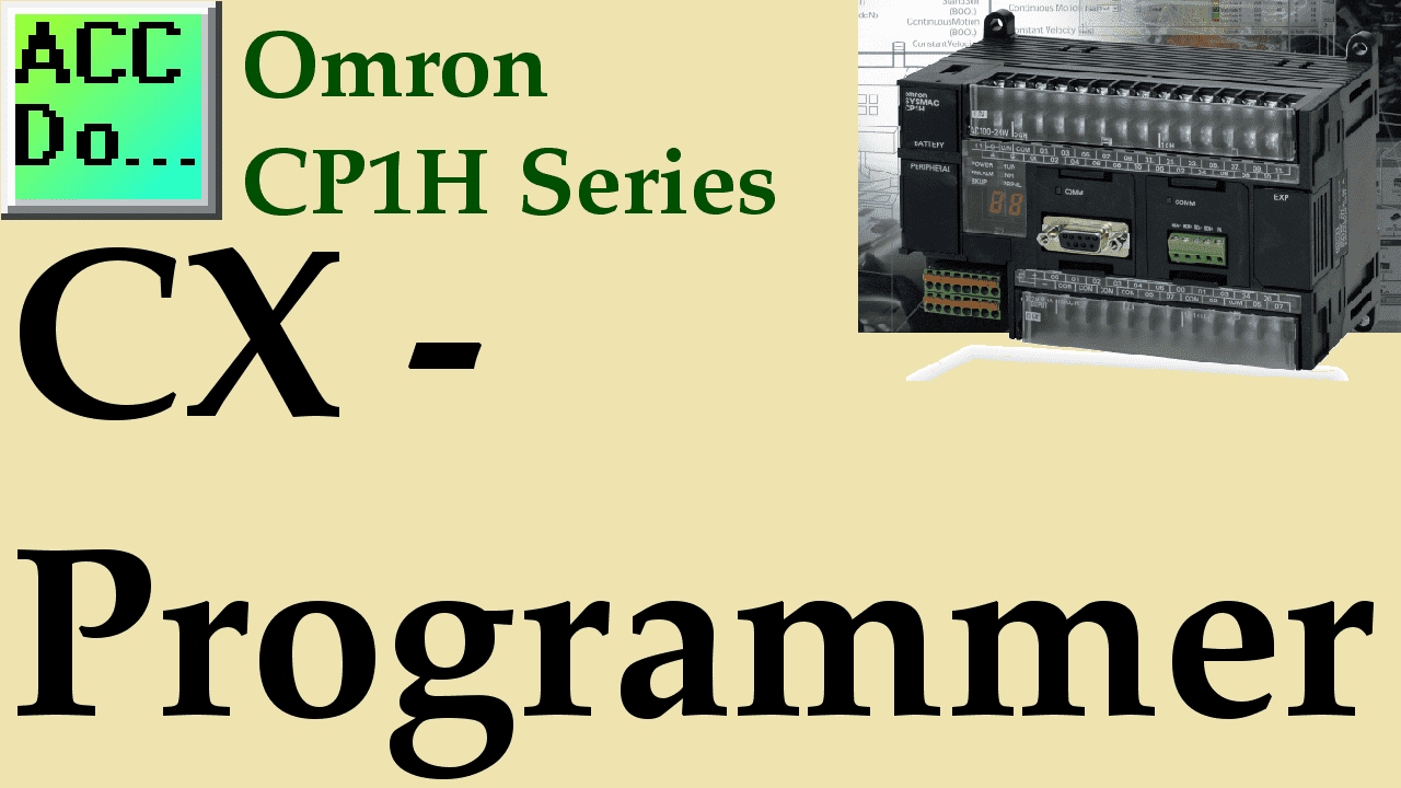 'Video thumbnail for Omron CP1H PLC CX-Programmer'