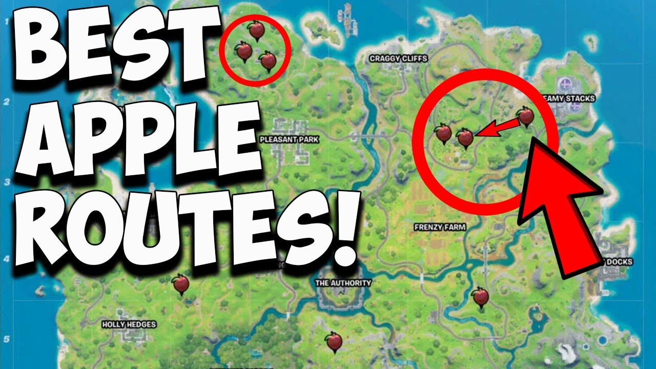 Video thumbnail for Fortnite Where To Find Apples #FreeFortnite Cup [Chapter 2 Season 3]
