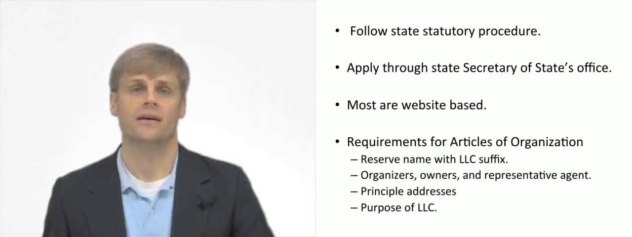 'Video thumbnail for Forming an LLC'