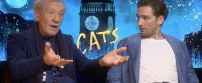 Video thumbnail for Exclusive: Ian McKellen & Laurie Davidson Open Up About Their Favorite Moments of Making CATS!