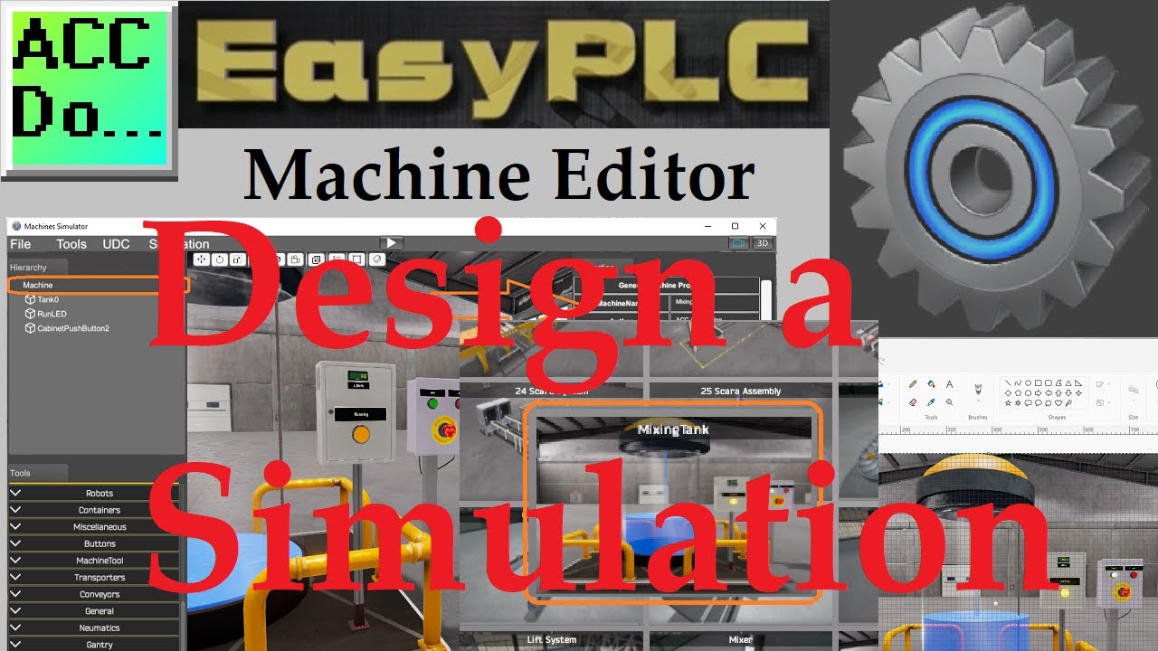 'Video thumbnail for EasyPLC Machine Editor - Design a Simulation'