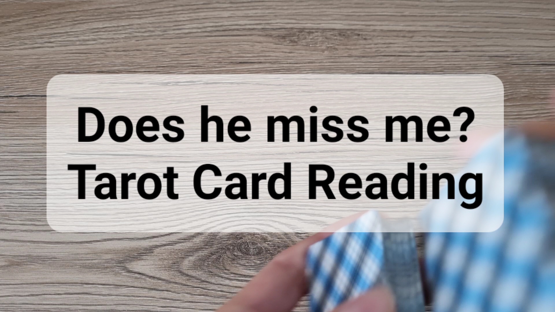 Video thumbnail for Does he miss me Tarot Reading