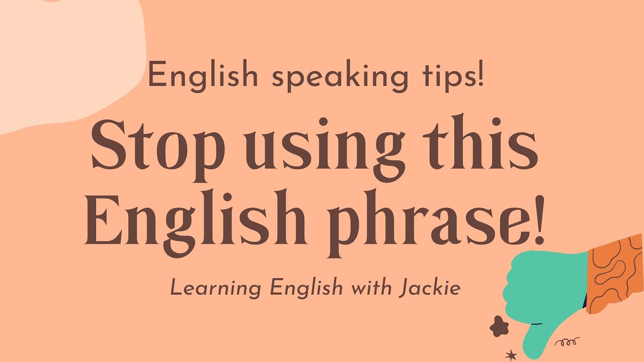 'Video thumbnail for An English phrase we should stop using: Hey guys | Learning English with Jackie'