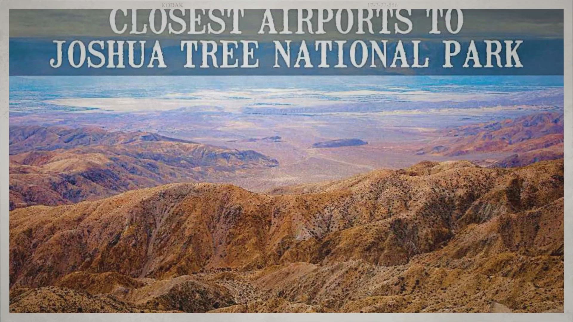 'Video thumbnail for What Is The Closest Airport To Joshua Tree National Park?'