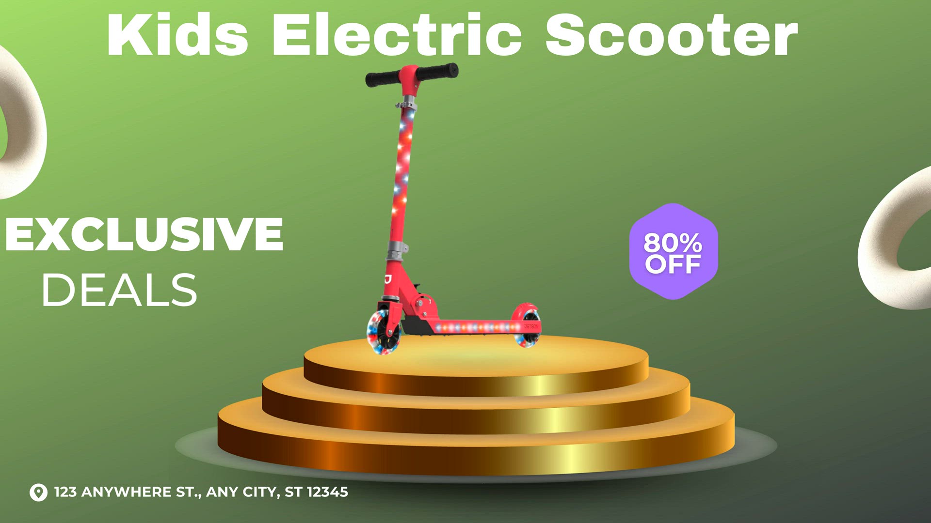 Video thumbnail for Kids electric scooter