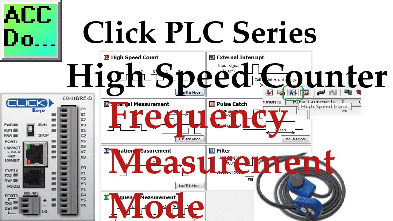 'Video thumbnail for Click PLC High Speed Counter Input Frequency Measurement Mode'