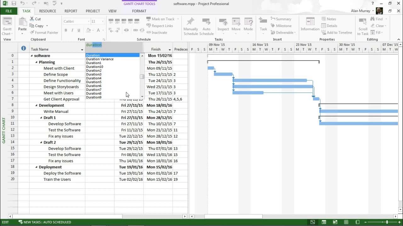 Video thumbnail for Unhide Column in Microsoft Project