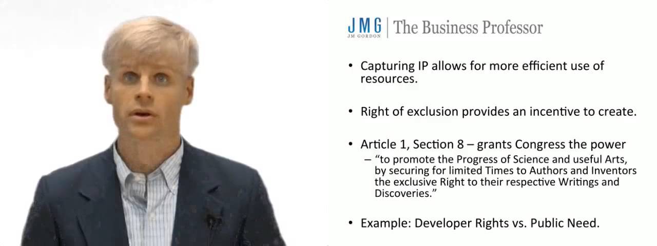 'Video thumbnail for Justification for Intellectual Property Rights'