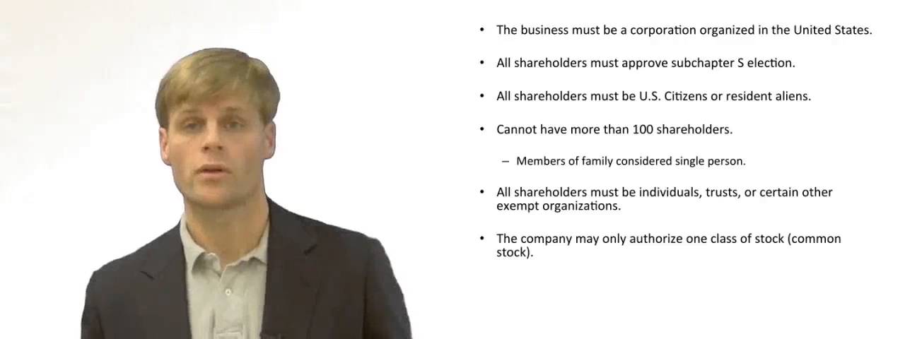 'Video thumbnail for S - Corporation - Explained'