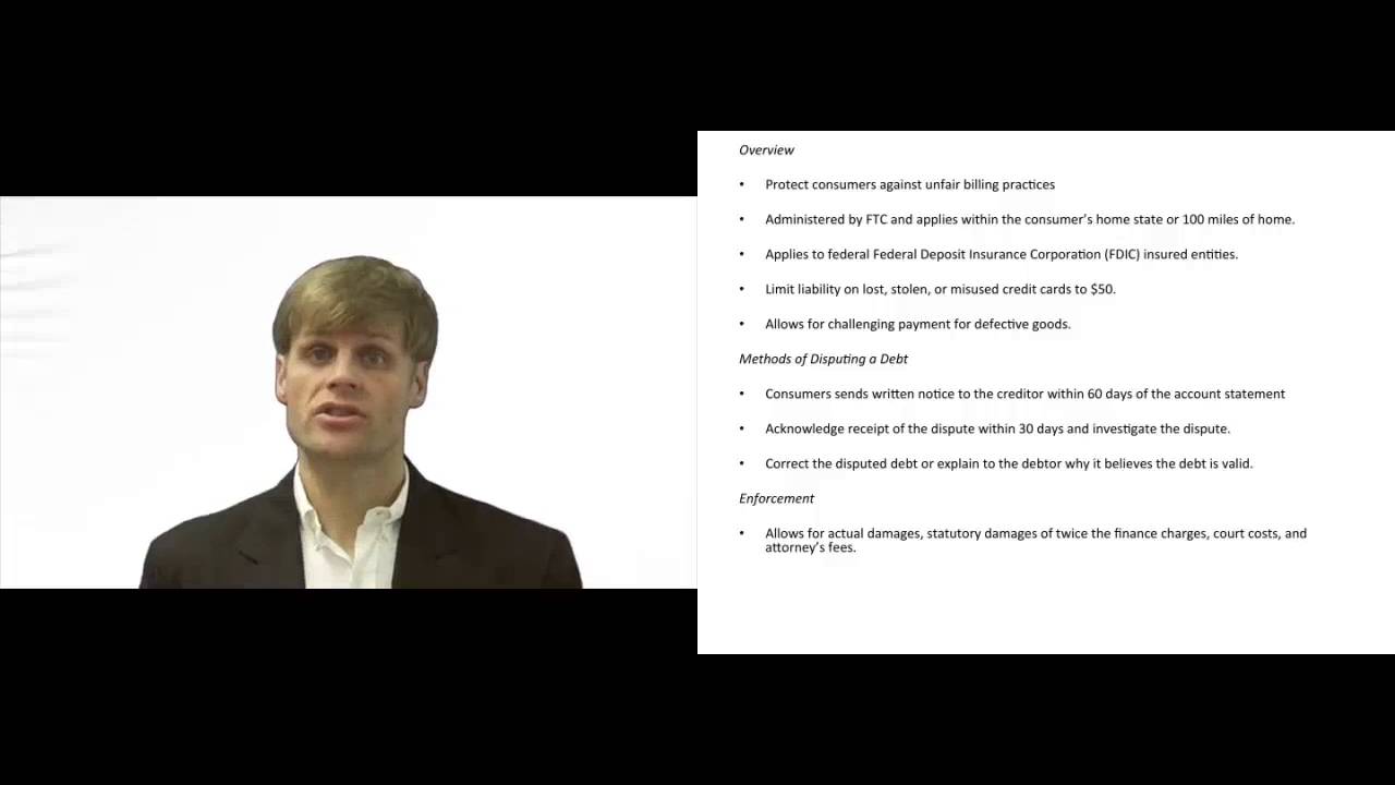'Video thumbnail for Fair Credit Billing Act'